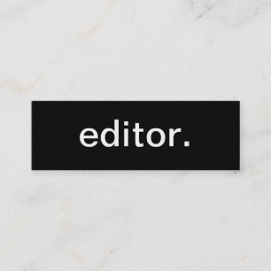Editor Visitekaartje