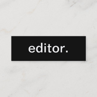 Editor Visitekaartje