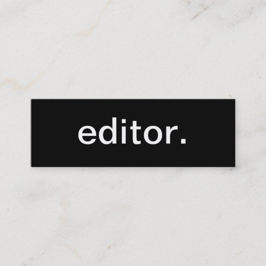 Editor Visitekaartje (Voorkant)
