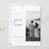 Editoriaal Zijpaneel Trouwkaart Save The Date (Voorkant)