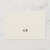 Editorial Ivory Photo Wedding Details Informatiekaartje (Achterkant)