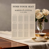 Editorial Minimalistische Winter Bruiloft Zitplaat Poster
