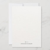 Editorial Minimalistische Winter Trouwfoto Save The Date (Achterkant)
