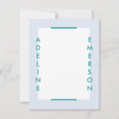 Editorial Modern Typography Stationery - Blue (Voorkant)