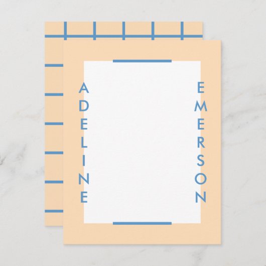 Editorial Modern Typography Stationery - Gold (Voorkant / Achterkant)