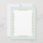 Editorial Modern Typography Stationery - Mint (Voorkant)