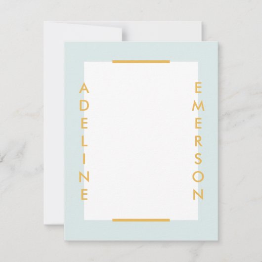 Editorial Modern Typography Stationery - Mint (Voorkant)