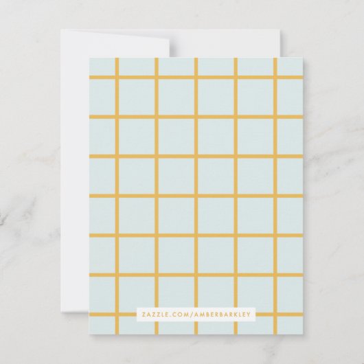 Editorial Modern Typography Stationery - Mint (Achterkant)