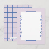 Editorial Modern Typography Stationery - Paars (Voorkant / Achterkant)