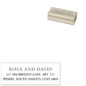 Editorial Modern Wedding Rubberstempel (Gestempeld)