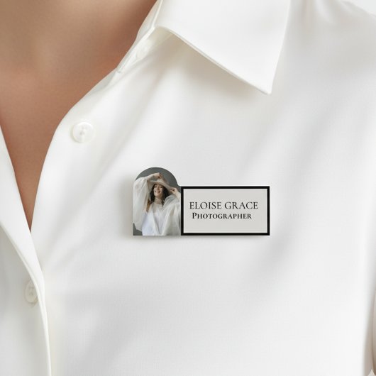 Editorial Photo Black Logo Photographer Naamplaatje