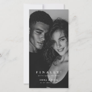 Editorial Photo Finally Wedding Save the Date