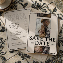 Editorial Photo Grid Save the Date