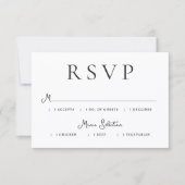 Editorial Photo Modern Wedding RSVP Kaartje (Voorkant)