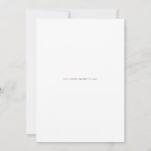 Editorial Serif Black & White Photo Save the Date (Achterkant)
