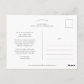 Editorial Style Graduation Invitation Postcard Briefkaart (Achterkant)