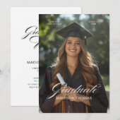 Editorial Typography Graduation  Kaart (Voorkant / Achterkant)