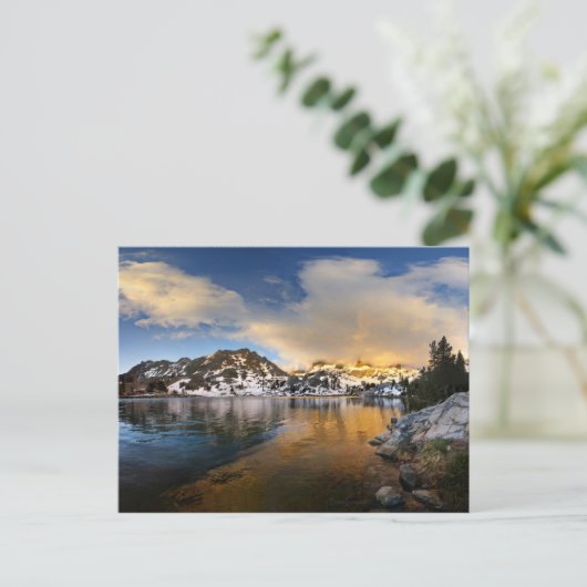 Ediza Lake Sunset - Sierra Nevada Mountains Briefkaart (Staand voorkant)