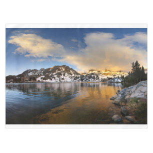 Ediza Lake Sunset - Sierra Nevada Mountains Tafelkleed