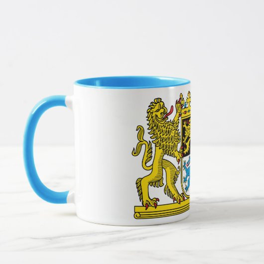 edle Tasse mit bayerischem Staatswappen Mok (Links)