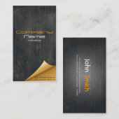 Edle und kreative grunge Media Visitenkarte Visitekaartje (Voorkant / Achterkant)