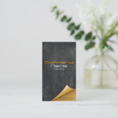 Edle und kreative grunge Media Visitenkarte Visitekaartje (Staand voorkant)