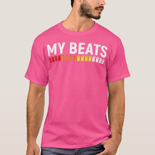 EDM 808 Mijn beats - Roland Drum Machine T-shirt (Voorkant)