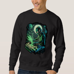 EDM Alien Rave Astronaut Alien DJ Alien DJing in S Trui