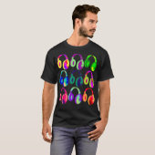 EDM DJ Headphone Dance Rave Muziekfestival T-shirt (Voorkant volledig)