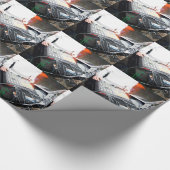 EDM DJ mengt muziek in een ondergronds show Cadeaupapier (Hoek)