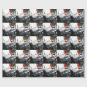 EDM DJ mengt muziek in een ondergronds show Cadeaupapier (Vlak)