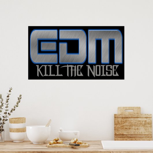 EDM DOET HET GELUID POSTER (Keuken)