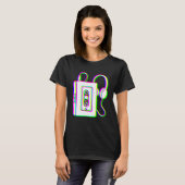 Edm driekleur - Walkman - Glitch - Rave Stijl Over T-shirt (Voorkant volledig)