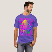 EDM Electronic Dance Music Colorful Graphic T-shirt (Voorkant volledig)