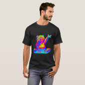 EDM Electronic Dance Techno Frog Rave T-shirt (Voorkant volledig)