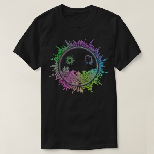 EDM Equalizer Techno Illustration Electric Music F T-shirt (Design voorkant)