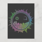 EDM Equalizer Techno Rave Electric Music Festival Briefkaart (Voorkant)