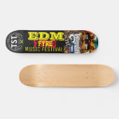 EDM FYRE MUSIC-skateboard, 7¾-inch deck Persoonlijk Skateboard (Horizontaal)