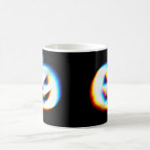 EDM Glitchy Witte Pompoen Koffiemok (Center)