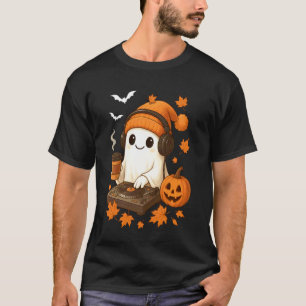 EDM Halloween-muziek spook DJ rave cute beanie Gho T-shirt