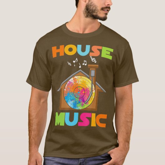 EDM House Music Party DJ Concert T-shirt (Voorkant)