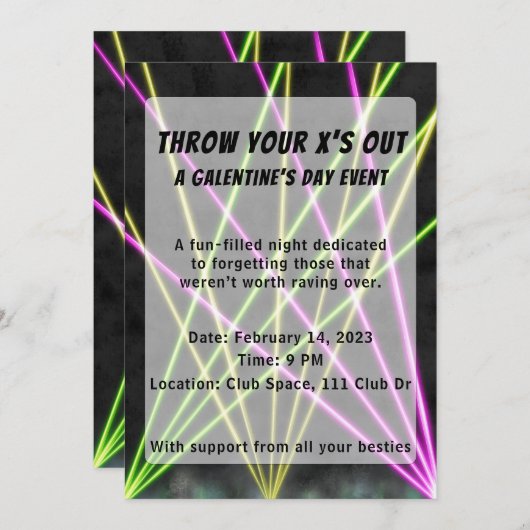 EDM met inachtneming van Galentines Kaart (Voorkant / Achterkant)