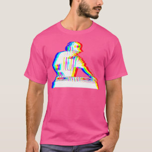 Edm Muziek Trippy House Deejay Dj Vaporwave Techno T-shirt
