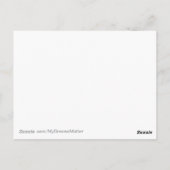 EDM Neon Laser Lights Lotus Flower Awakening Briefkaart (Achterkant)