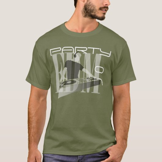 EDM-PARTIJ OP T-SHIRT (Voorkant)