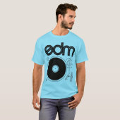 EDM Retro Platenspeler Shirt (Voorkant volledig)