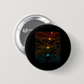 Edm Techno Sun Moon Music Festival Party Dancing D Ronde Button 5,7 Cm (Voorkant /achterkant)