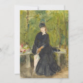 Edma zit in een park | Berthe Morisot (Voorkant)