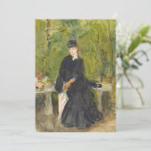 Edma zit in een park | Berthe Morisot (Staand voorkant)
