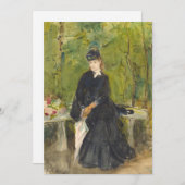 Edma zit in een park | Berthe Morisot (Voorkant / Achterkant)